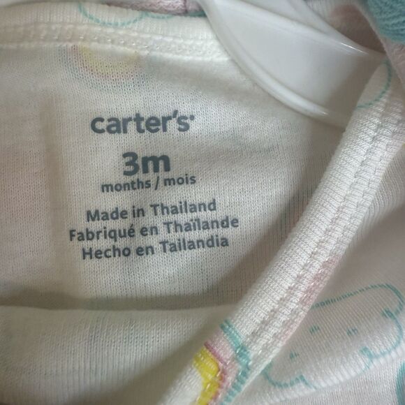 Carter's Baby Girls 3-Piece Outfit Set Size 3 Months Rainbow Pink NWT W/hoodie - Picture 6 of 7